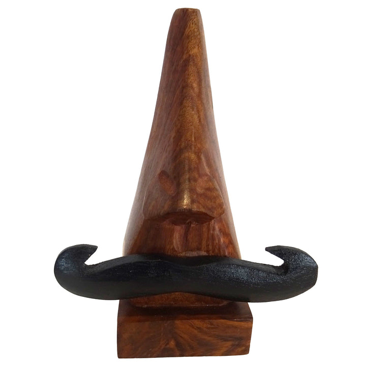 Men's Moustache Wooden Spectacle / Sunglasses Stand Holder