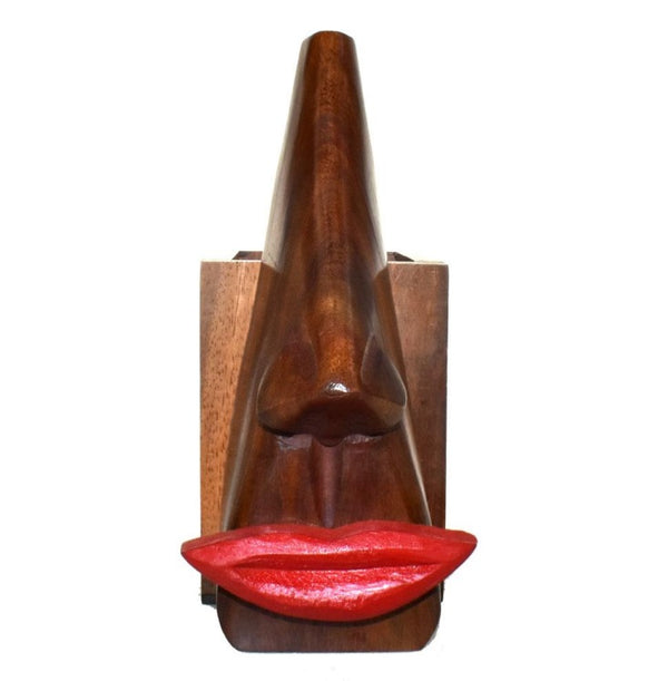 Red Lips Spectacle Stand with Pen Pot
