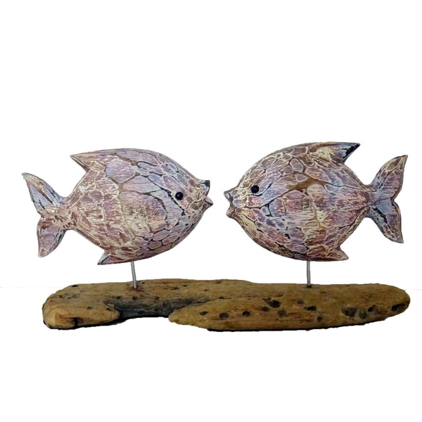 2 Fish on Driftwood
