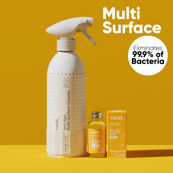 Anti Bacteria Surface Cleaner Refill Starter Pack - with Bottle and free Mango & Fig Refill