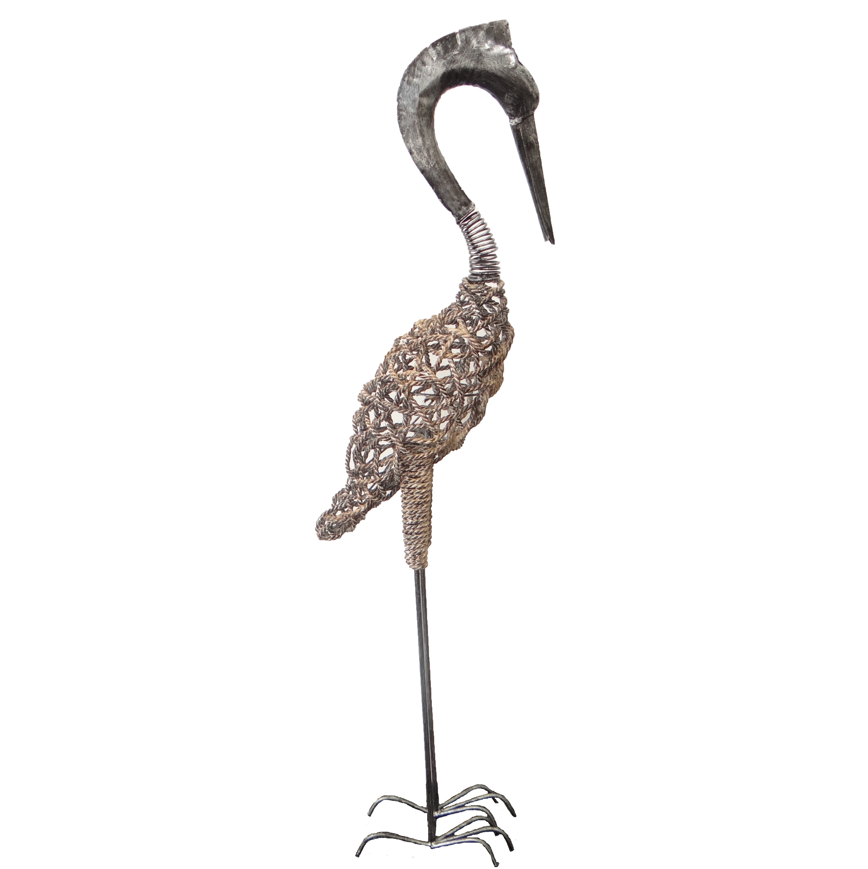Metal Heron Garden Ornaments Home & Garden Voyage Fair Trade
