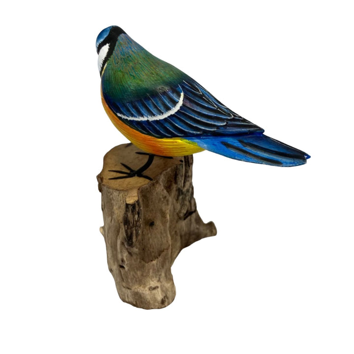 Blue Tit Wooden Ornament - Voyage Fair Trade