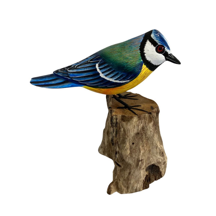 Blue Tit Wooden Ornament - Voyage Fair Trade