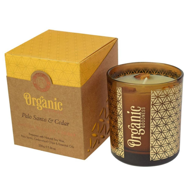 Candle - Palo Santo & Cedarwood Scent - Voyage Fair Trade