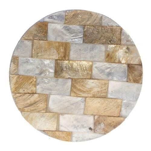 Coaster, Resin & Shell, Round - Voyage Fair Trade