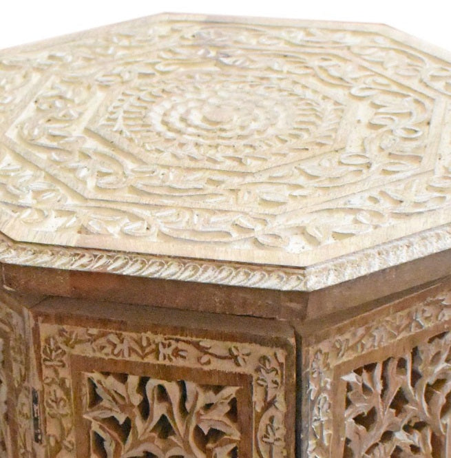 Coffee / Occasional Table Wooden Jali Style - Voyage Fair Trade