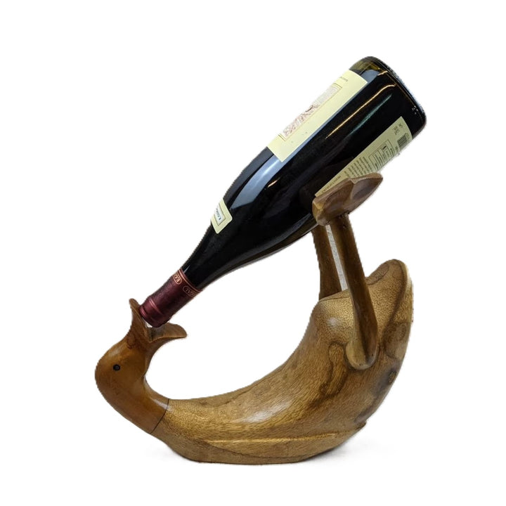 Wooden Duck Wine Bottle Holder