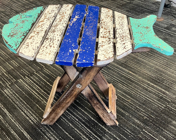Small Foldable Wooden Fish Table