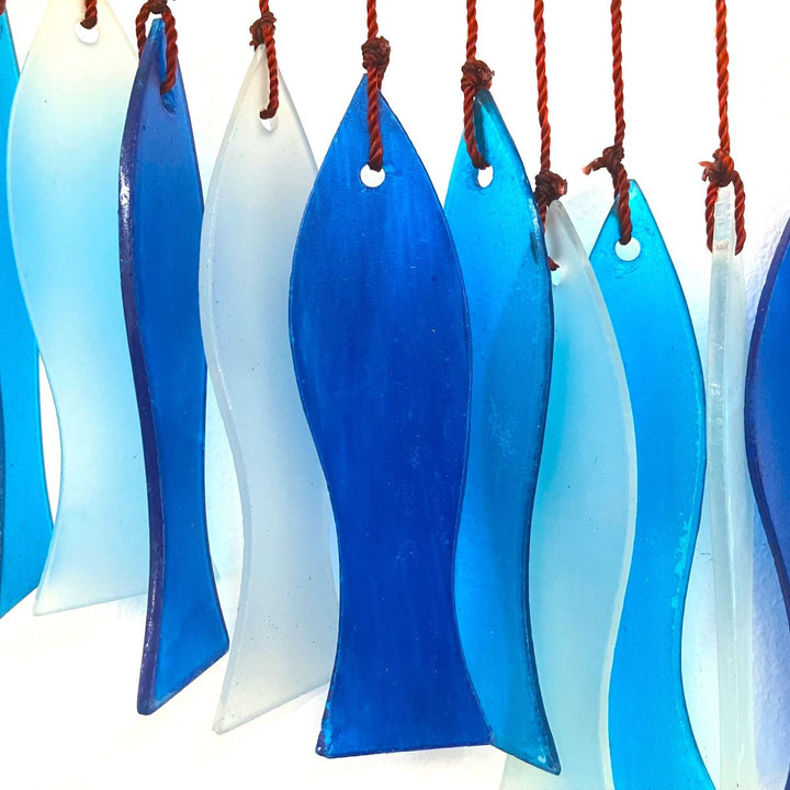 Blue Glass-Shaped Fishes