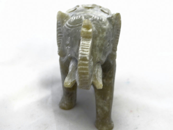 Soapstone Undercut Elephant Ornament - Voyage Fair Trade