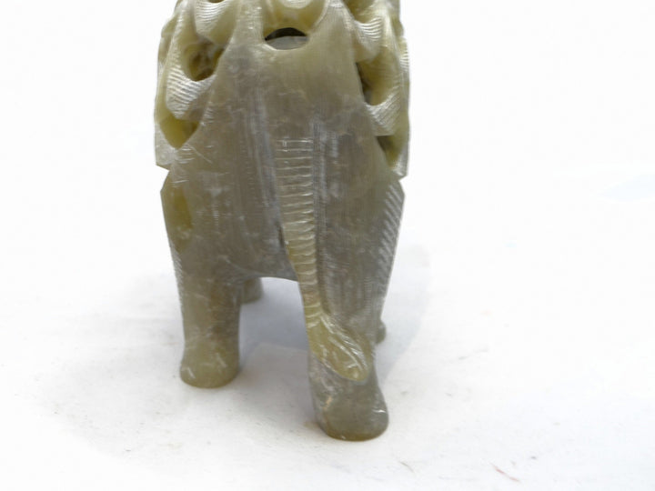 Soapstone Undercut Elephant Ornament - Voyage Fair Trade