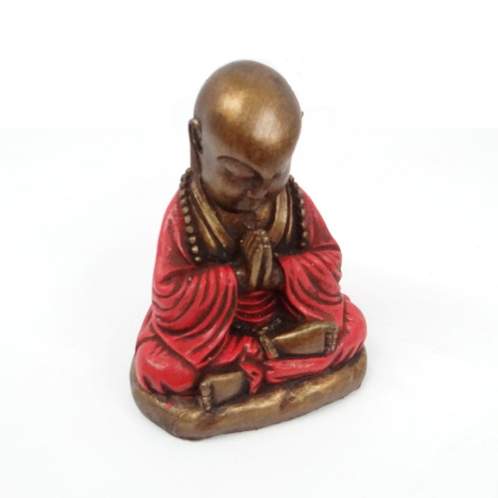 Chinese Buddha Ornament painted Red Resin