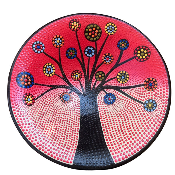 Set of 3 Red Tree of Life Bowls - Voyage Fair Trade