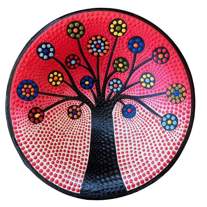 Set of 3 Red Tree of Life Bowls - Voyage Fair Trade