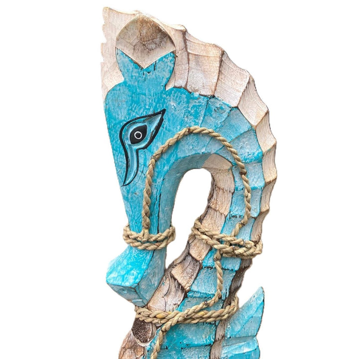 Small Turquoise Seahorse Ornament