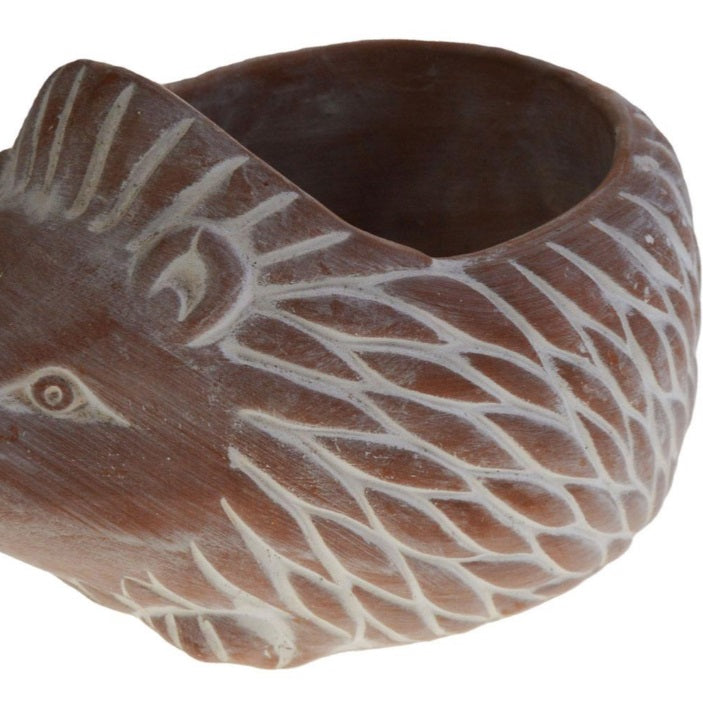 Terracotta Plant Pot, Hedgehog - Voyage Fair Trade