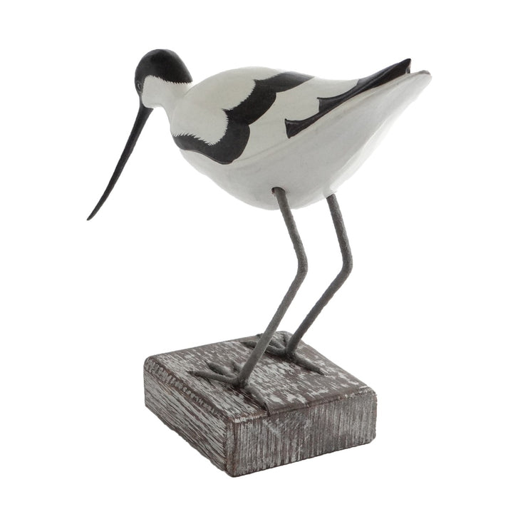 Wooden Avocet Sculpture