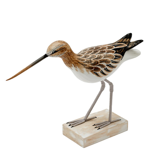 Wooden Sandpiper Bird Ornament