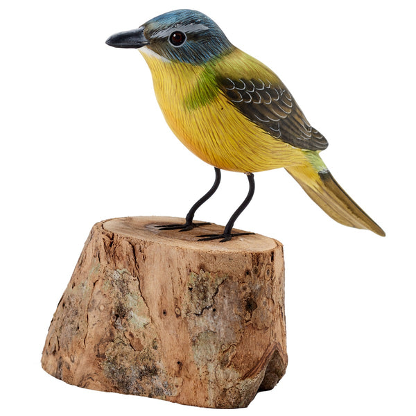 Wooden Yellow Wagtail Bird Ornament