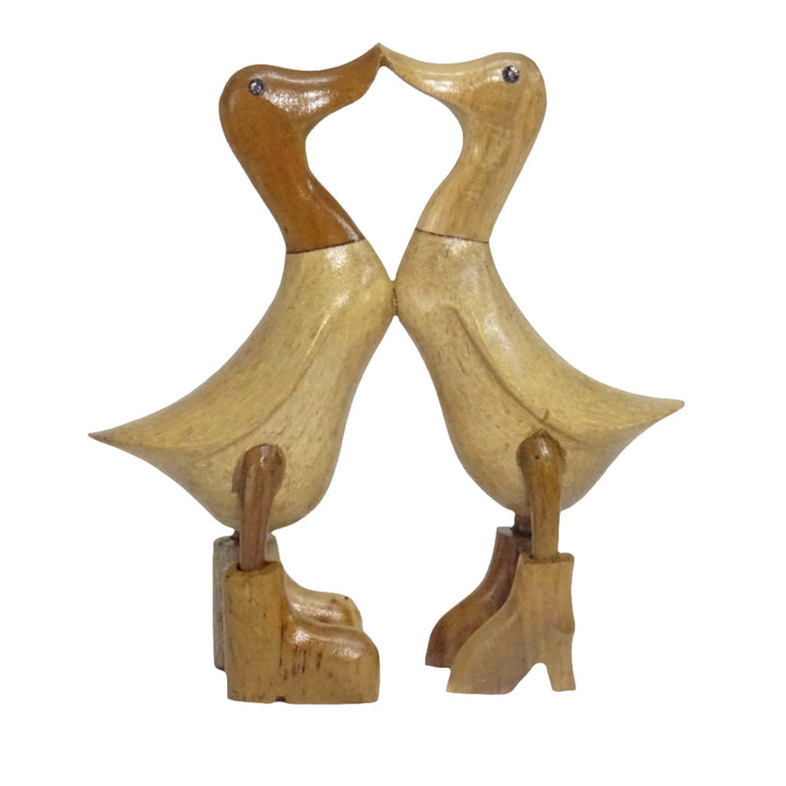 Bamboo Root Kissing Ducks Model - Voyage Fair Trade