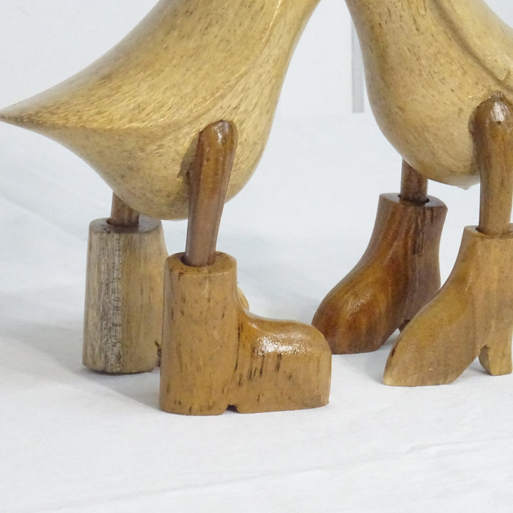 Bamboo Root Kissing Ducks Model - Voyage Fair Trade