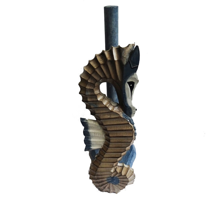 Wooden Seahorse Kitchen/Toilet Tissue Holder - Voyage Fair Trade