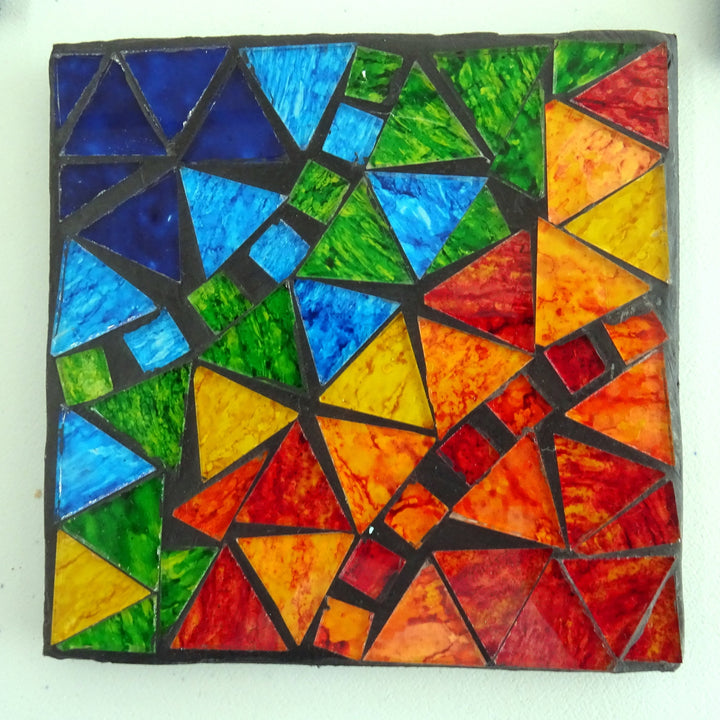 Multi-coloured Mosaic Coasters