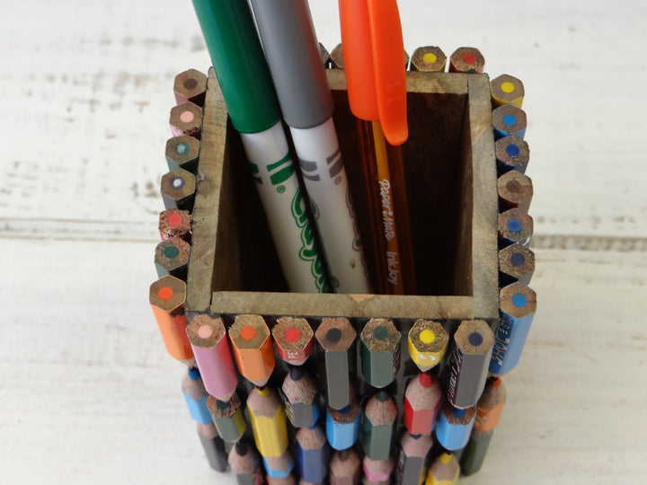 Recycled Pencil Pen Pot