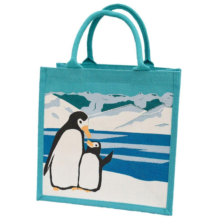 Penguin & Chick Jute Shopping Bag - Voyage Fair Trade