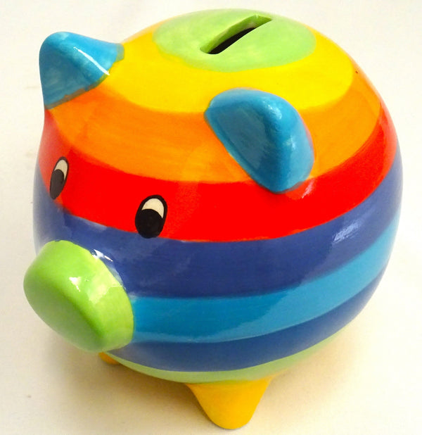 Rainbow Piggy Bank
