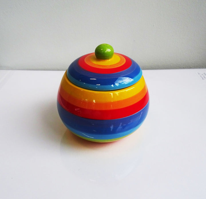 Rainbow Sugar Pot - Voyage Fair Trade