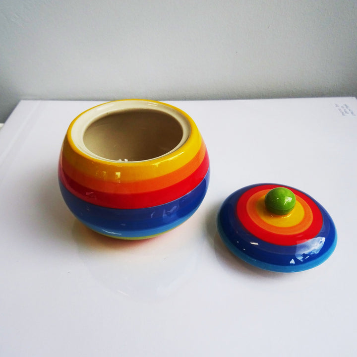 Rainbow Sugar Pot - Voyage Fair Trade