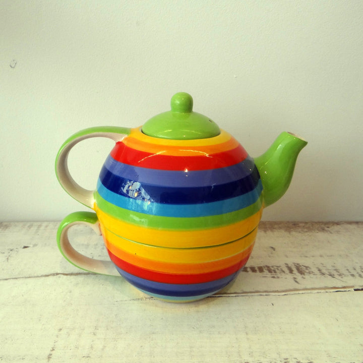 2-in-1 Rainbow Tea pot and cup