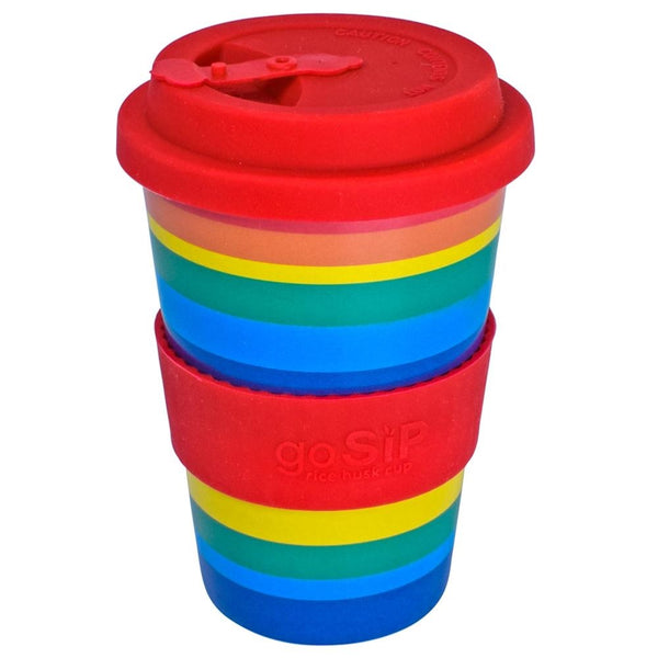 Reusable Rainbow Travel Cup