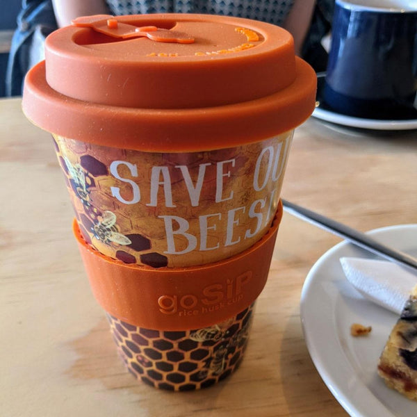 Reusable Save Our Bees Travel Cup - Voyage Fair Trade