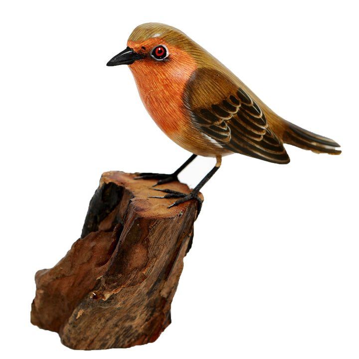 Robin Bird Wooden Ornament