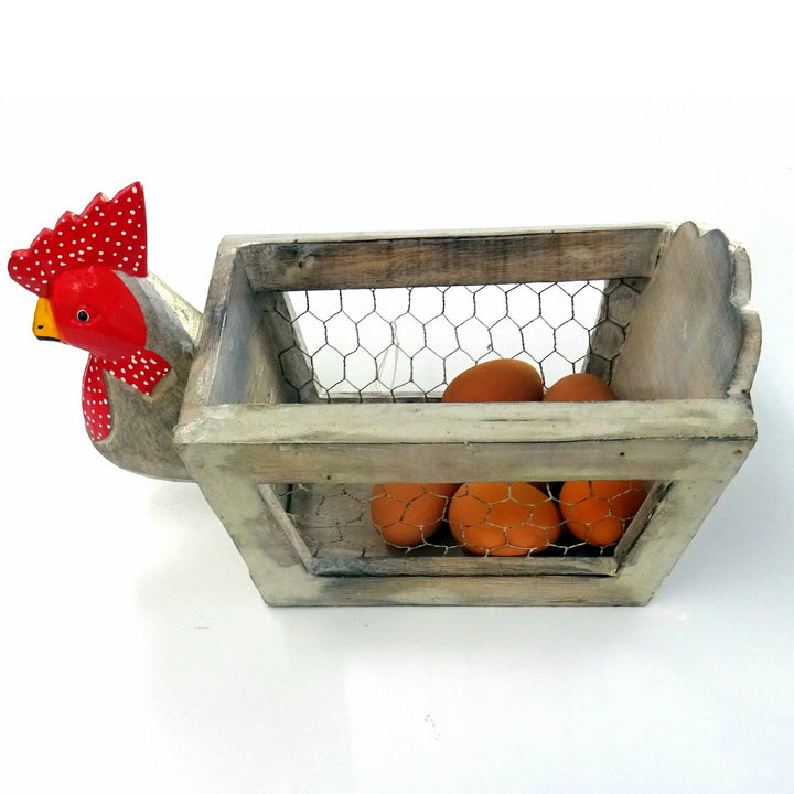 Rooster Egg Basket