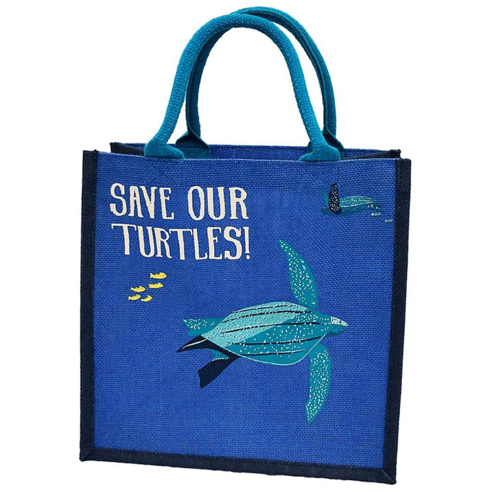 Save Our Turtles Jute Bag