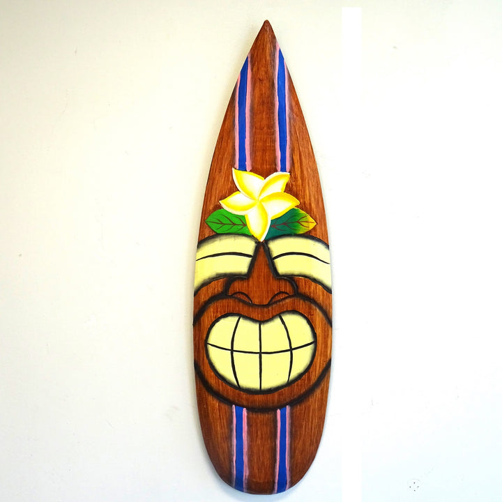 Wooden Smiling Surfboard Sign - Voyage Fair Trade