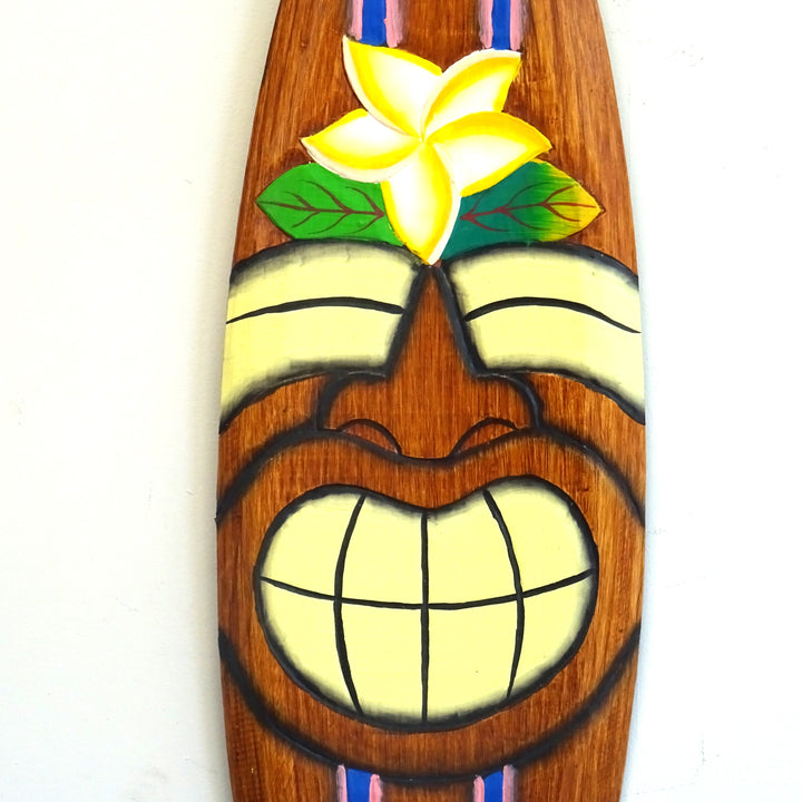 Wooden Smiling Surfboard Sign - Voyage Fair Trade