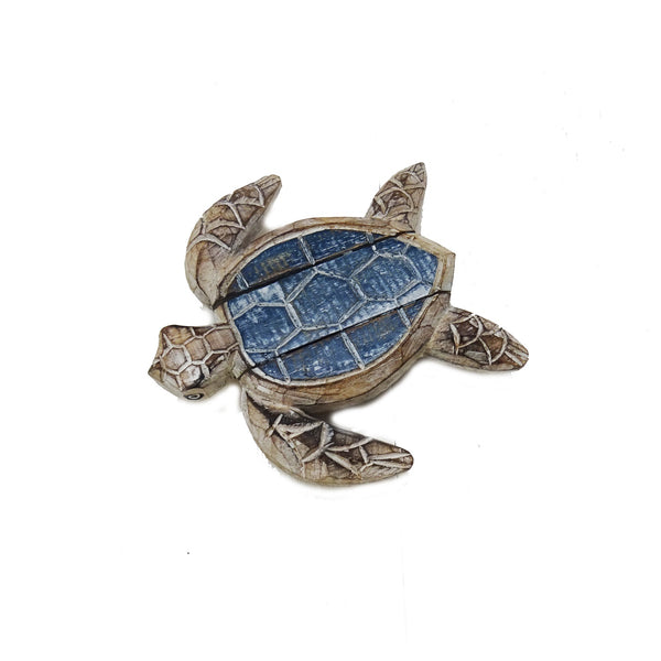 Wooden Turtle Ornament Large